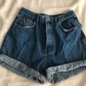Zara TRF Denim High Rise Shorts